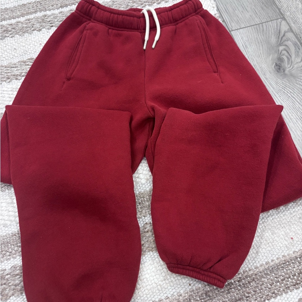 Cozy Red Sweatpants